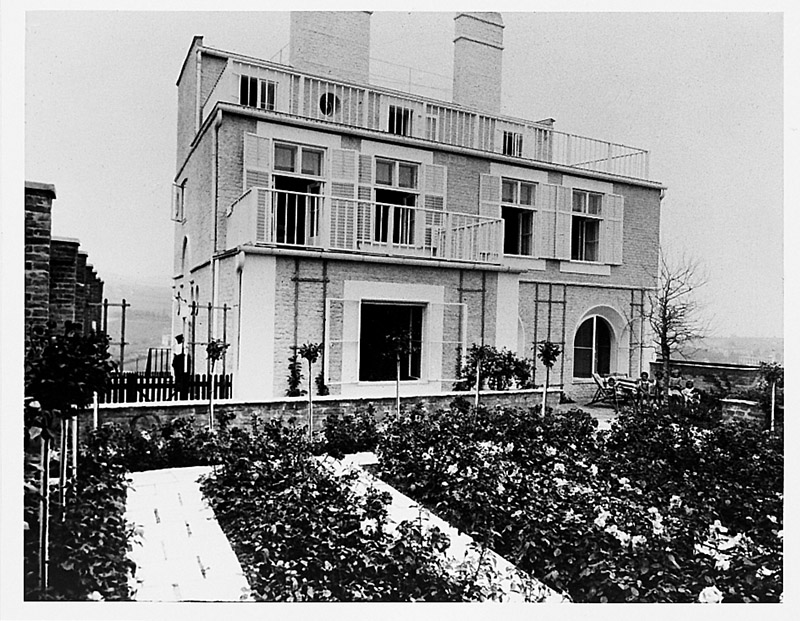 Trädgårdssidan, Haus Scholl, Wien, 1913-14 / Garden side Haus Scholl, Vienna, 1913/14